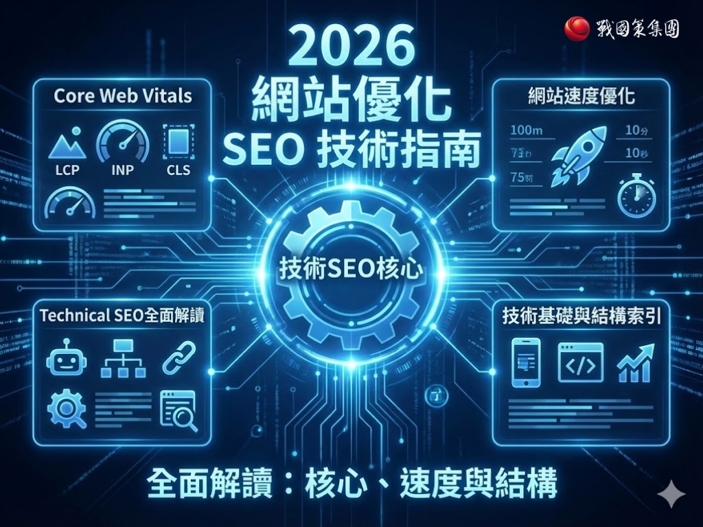2026網站優化SEO技術指南｜Core Web Vitals、網站速度優化、Technical SEO 全面解讀戰國策 台灣SEO優化服務