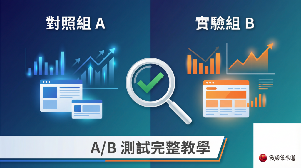 A/B 測試完整教學封面圖對照組與實驗組比較