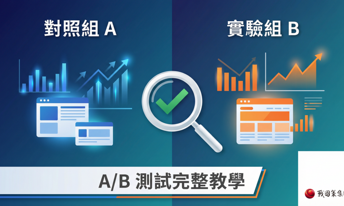 A/B 測試完整教學封面圖對照組與實驗組比較