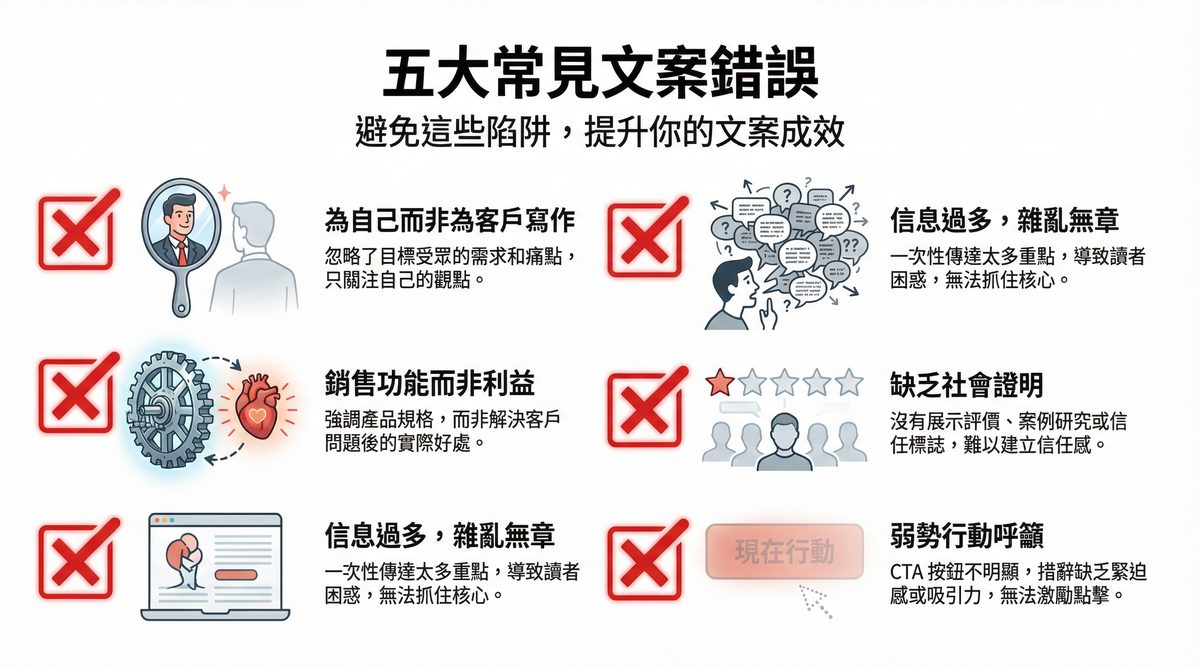 五大常見文案錯誤