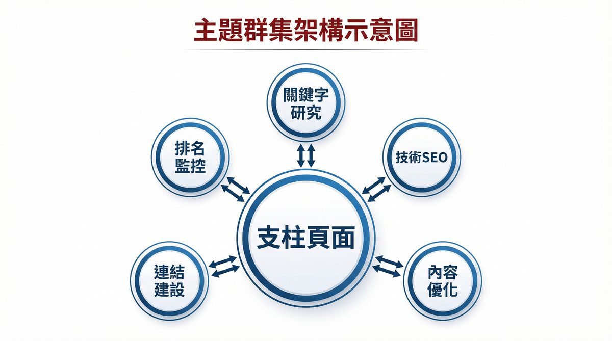 主題群集架構示意圖