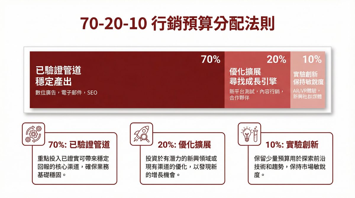 70-20-10 行銷預算分配法則