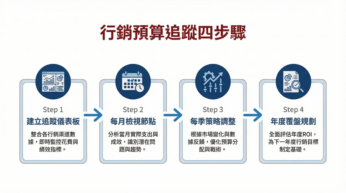 行銷預算追蹤四步驟
