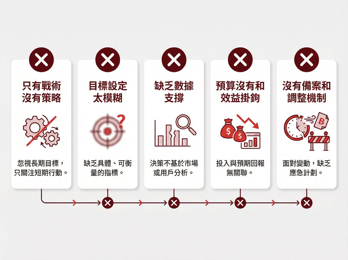 行銷企劃書常犯的五個錯誤