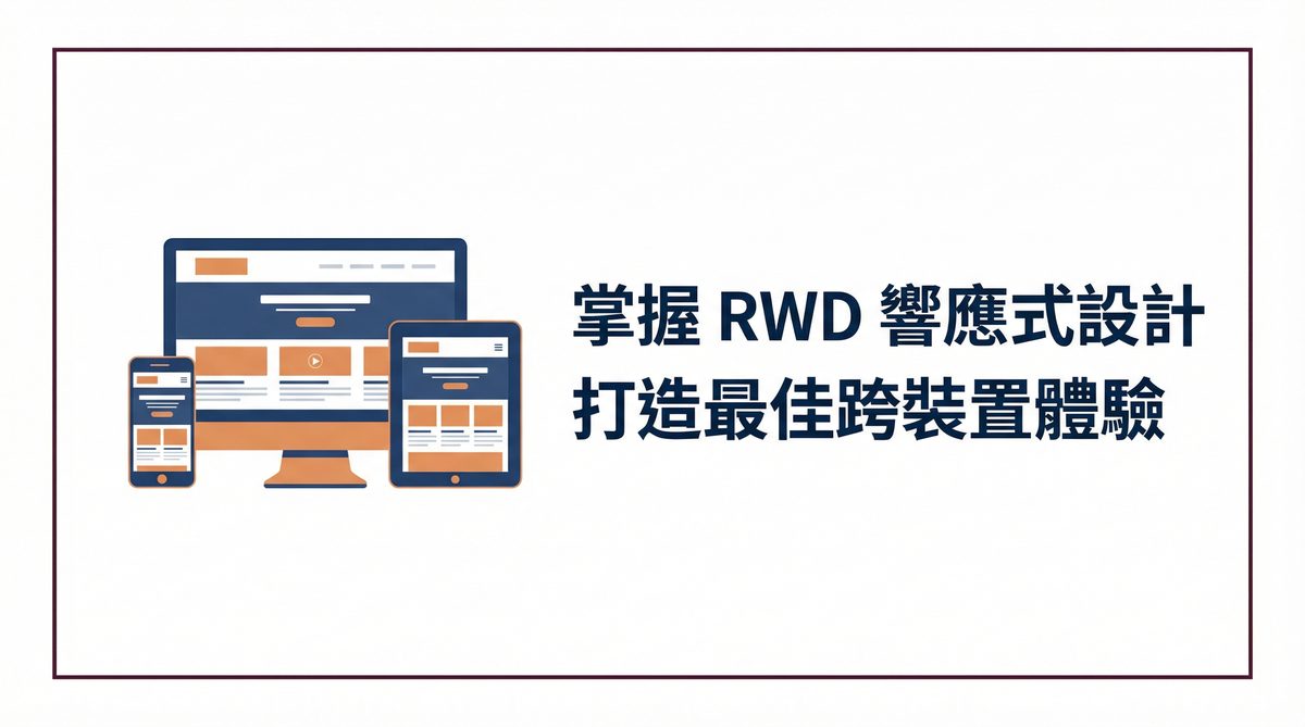 RWD 響應式網頁設計完整教學封面圖