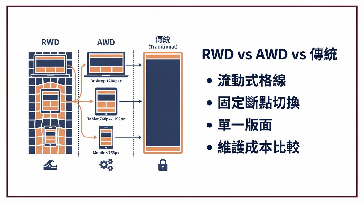 RWD 響應式網頁設計五大核心原則