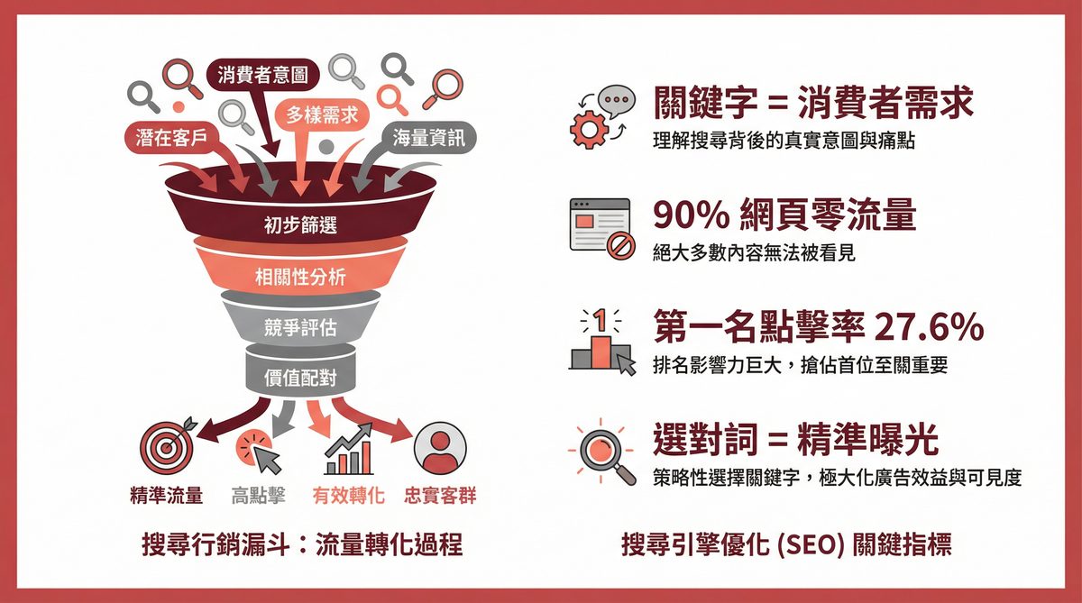 SEO 關鍵字優化核心概念：關鍵字等於消費者需求