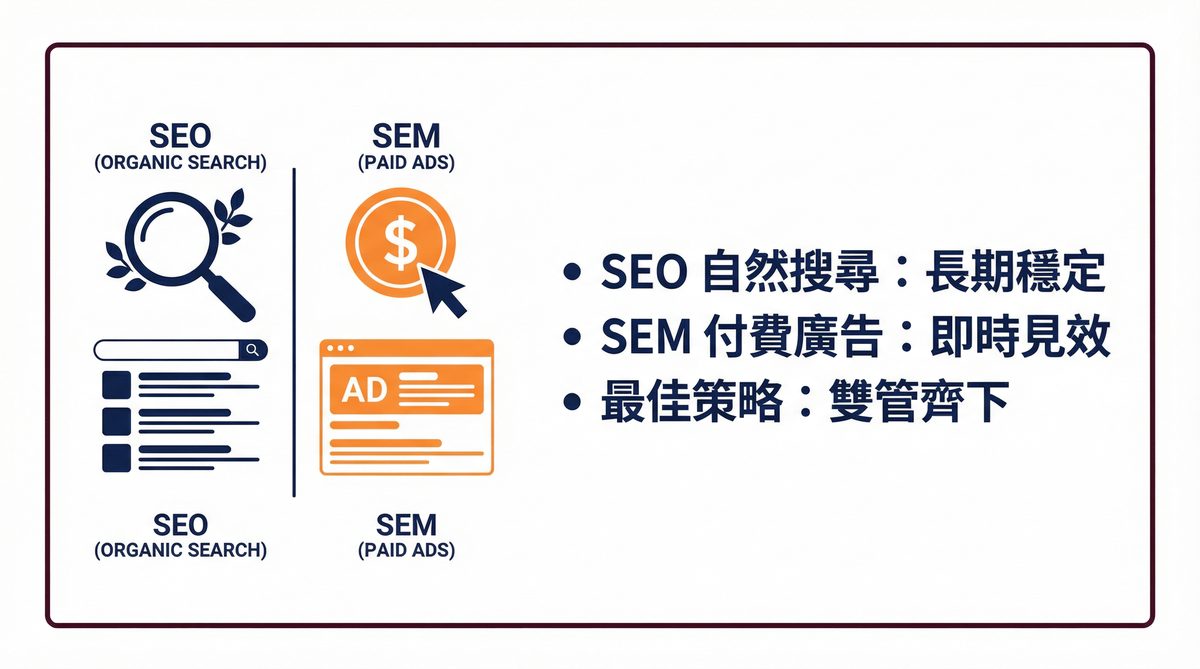 SEO 與 SEM 差異比較