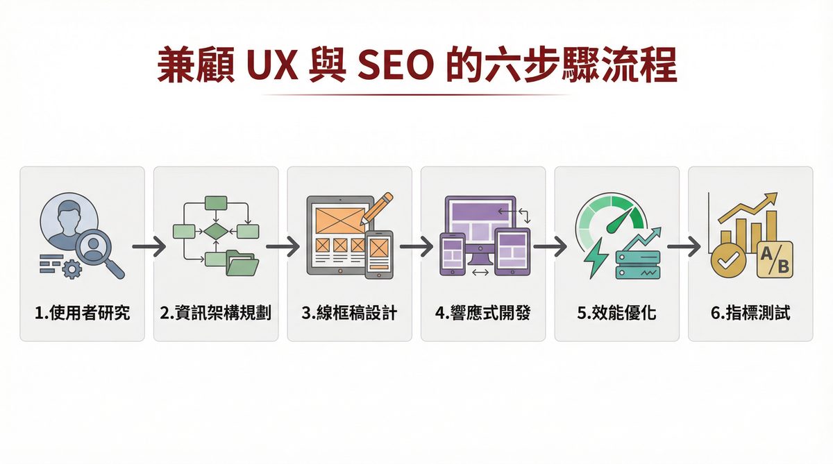 兼顧 UX 與 SEO 的六步驟流程