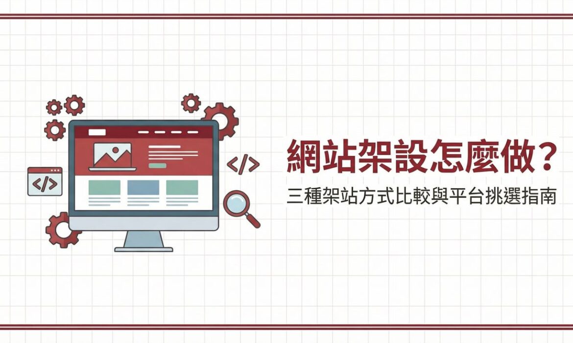 網站架設怎麼做？三種架站方式比較與平台挑選指南