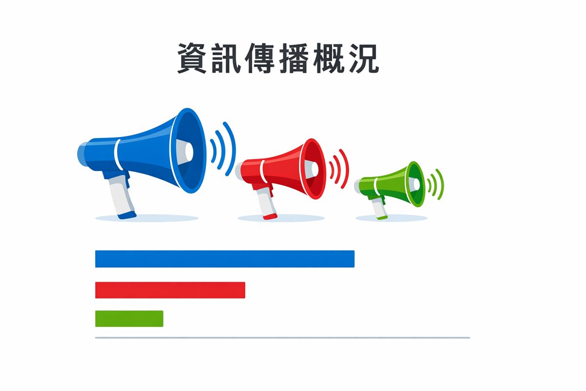 品牌聲量占比概念示意圖